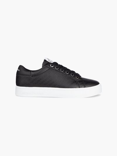 Calvin Klein Cipők HU669849 | Calvin Klein Logo Női Sportcipő Fekete